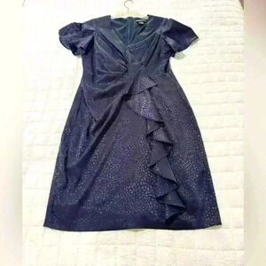Jessica Howard‎ Womens Surplice Ruffled Sheath Dress - Size 10P